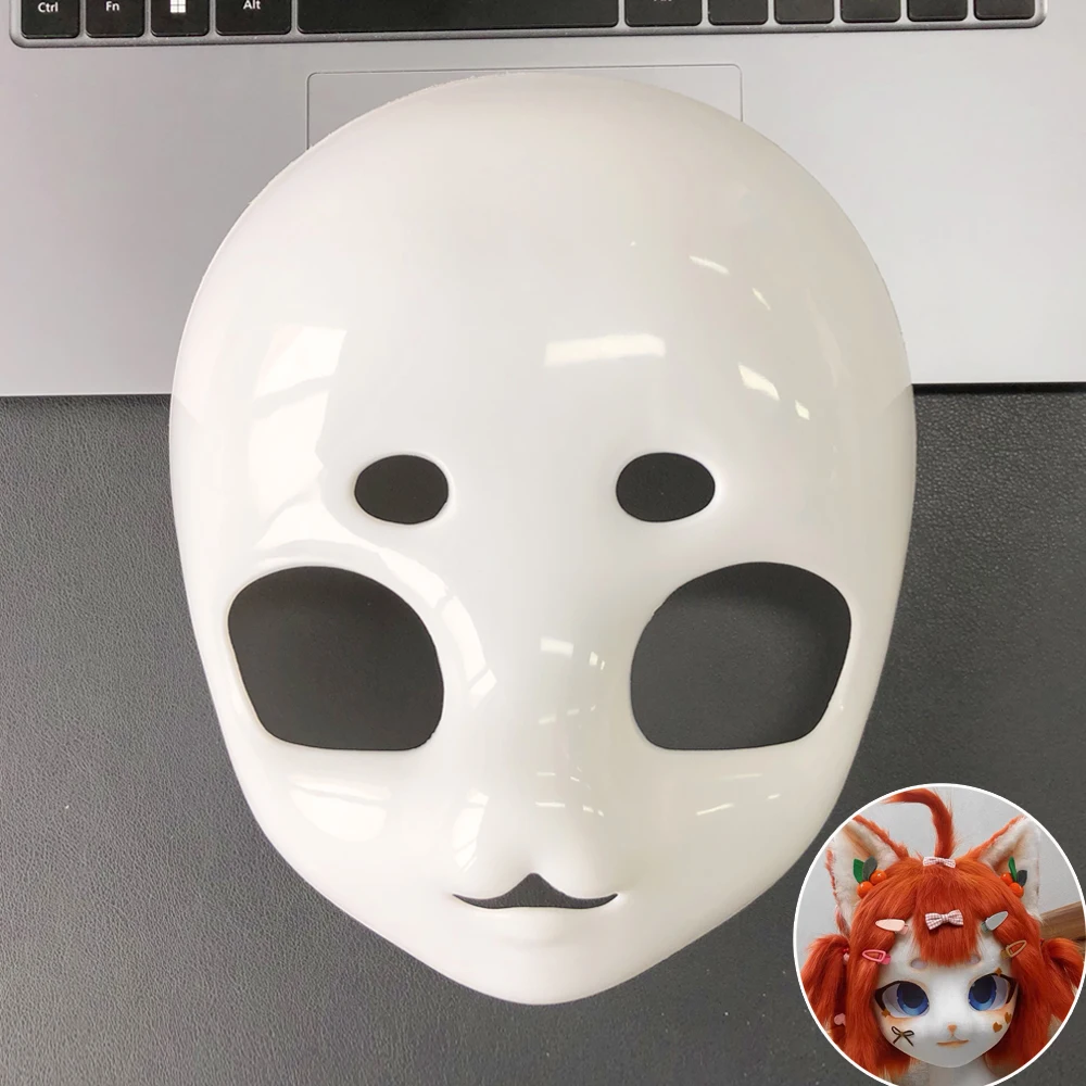 Kigurumi 기본 야수 머리 해골 마스크 코스프레 Fursuit 동물 고양이 해골 DIY 두꺼운 플라스틱 마스크 카니발 애니메이션 파티 의상 소품