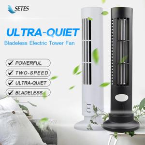 【도매】가정용 미니 블레이드리스 타워 팬 휴대용 USB 수직형 전기 선풍기