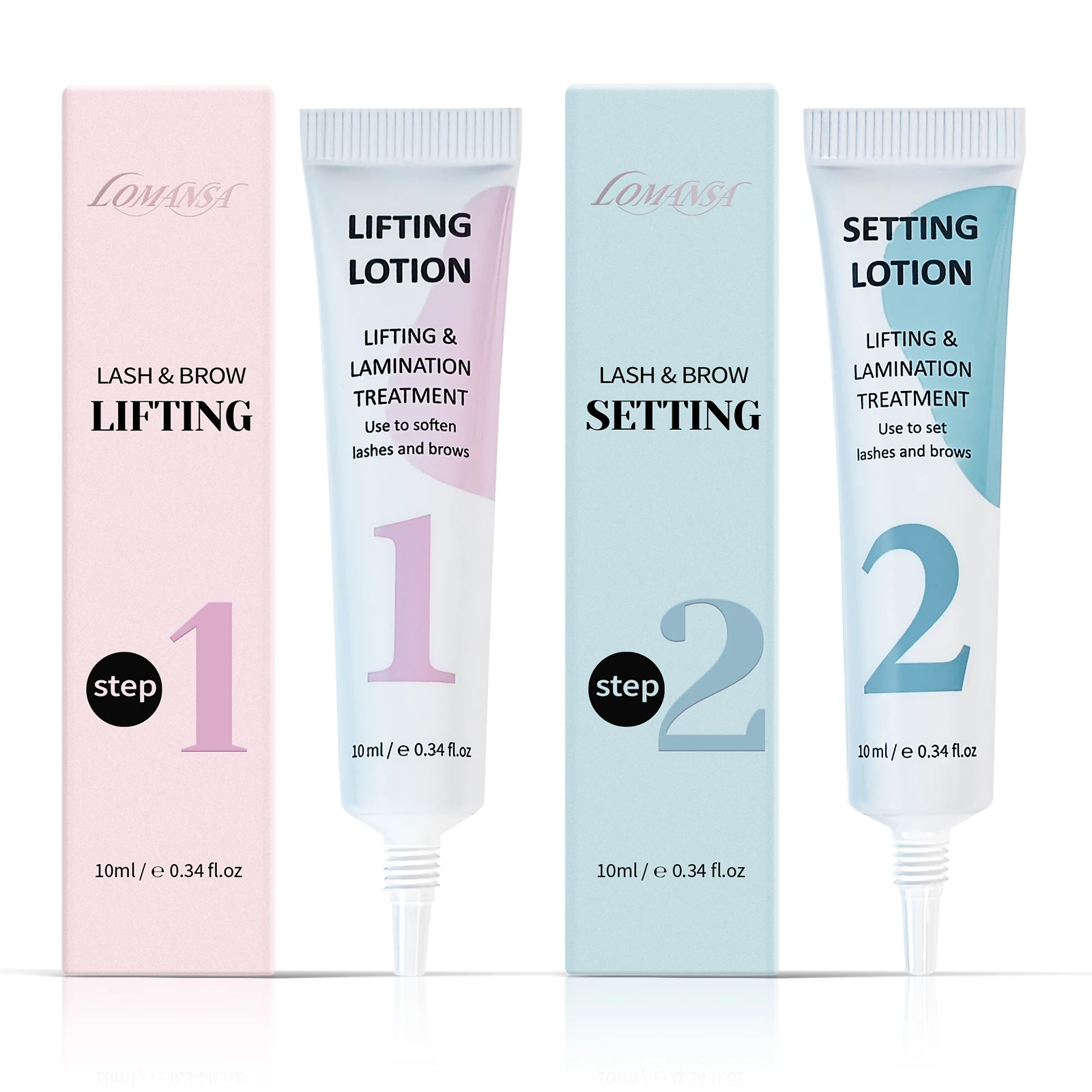 로만사 10ml 퍼밍 튜브 세트 속눈썹 리프팅 브로우 라미네이션 퍼밍 고정 세팅 로션 속눈썹 건강 메이크업 도구