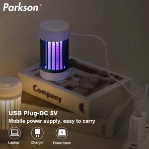 USB 충전식 전기 모기 킬러 램프 UV 라이트 USB 5V 벌레 잡는 모기 램프 침실 야외 캠핑 모기 램프