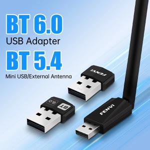 USB 블루투스 6.0 어댑터 BT6.0 BT5.4 USB 동글 PC 노트북 무선 수신기 송신기 드라이버 프리 윈도우 11/10 호환