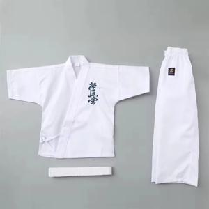 교쿠신 고품질 두오보쿠 어린이 및 성인용 가라테 유니폼 세트 WKF 유도 태권도 종합격투기 훈련복