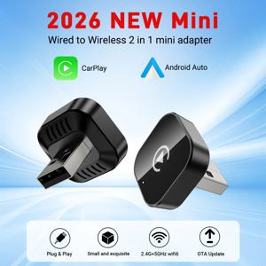 XUDA 카플레이 안드로이드 오토 무선 어댑터 스마트 AI 박스 자동차 OEM 유선 안드로이드 오토를 무선 USB 동글로 변환하는 도요타 볼보용