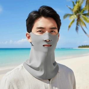 사이클링 나일론 넥 선스크린 마스크 탄력있는 폴리에스테르 페이스 선 프로텍션 가볍고 얇은 통기성 있는 차양 마스크 여름용