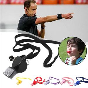 농구, 축구, 코칭, 훈련, 야외 생존 및 신호 액세서리용 탈부착 가능한 끈이 있는 스포츠 심판 호루라기