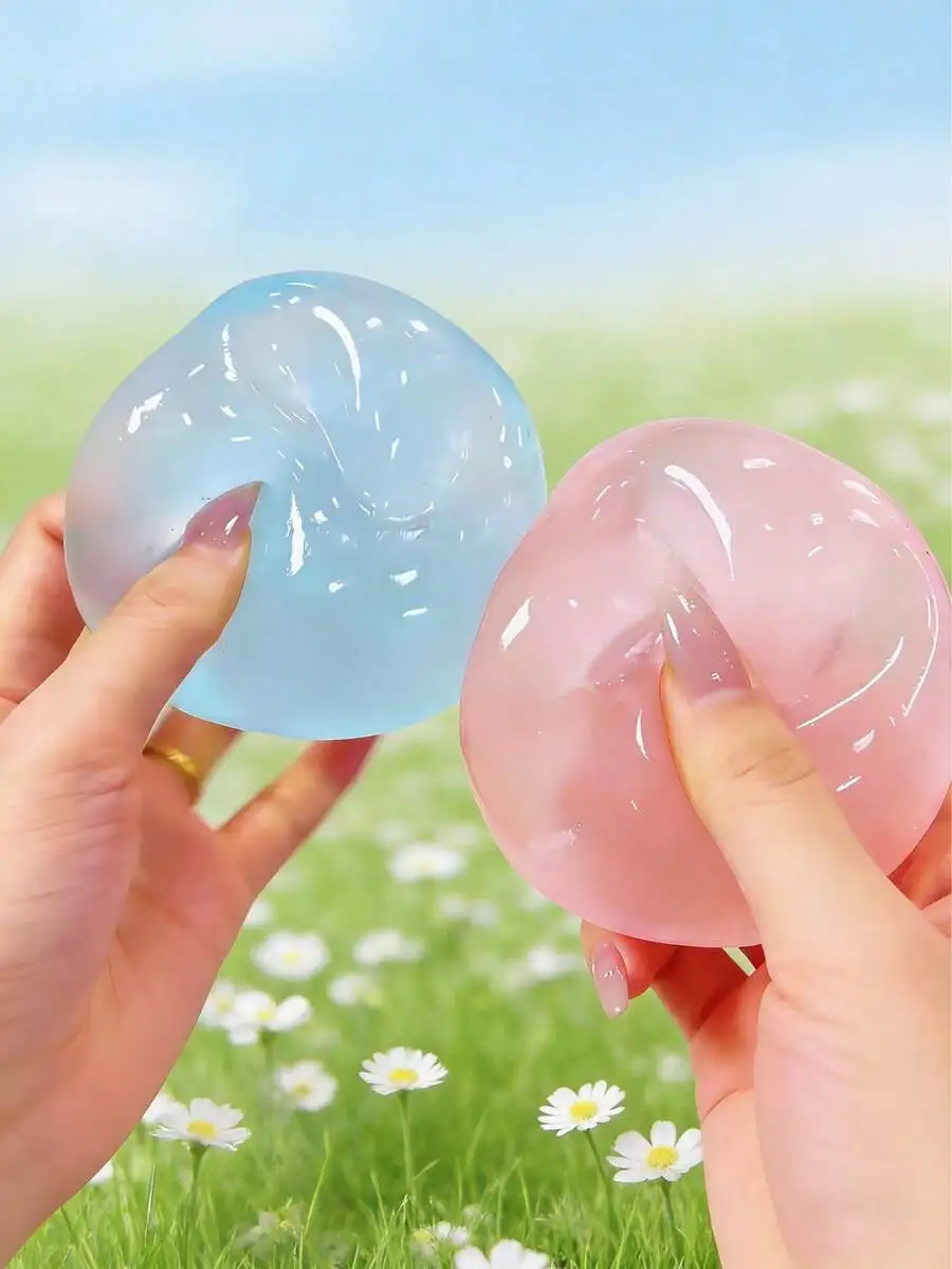 몰드형 슬로우 리바운드 블루 코코넛 오일 수제 스퀴징 볼, 5cm 원형 맥아 스트레스 해소 스퀴즈 토이 2026 신제품