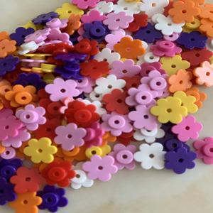 50-1000pcs 작은 꽃 3742 빌딩 블록 MOC 부품 어린이를위한 꽃 머리 벽돌 장난감 주요 브랜드와 호환 가능