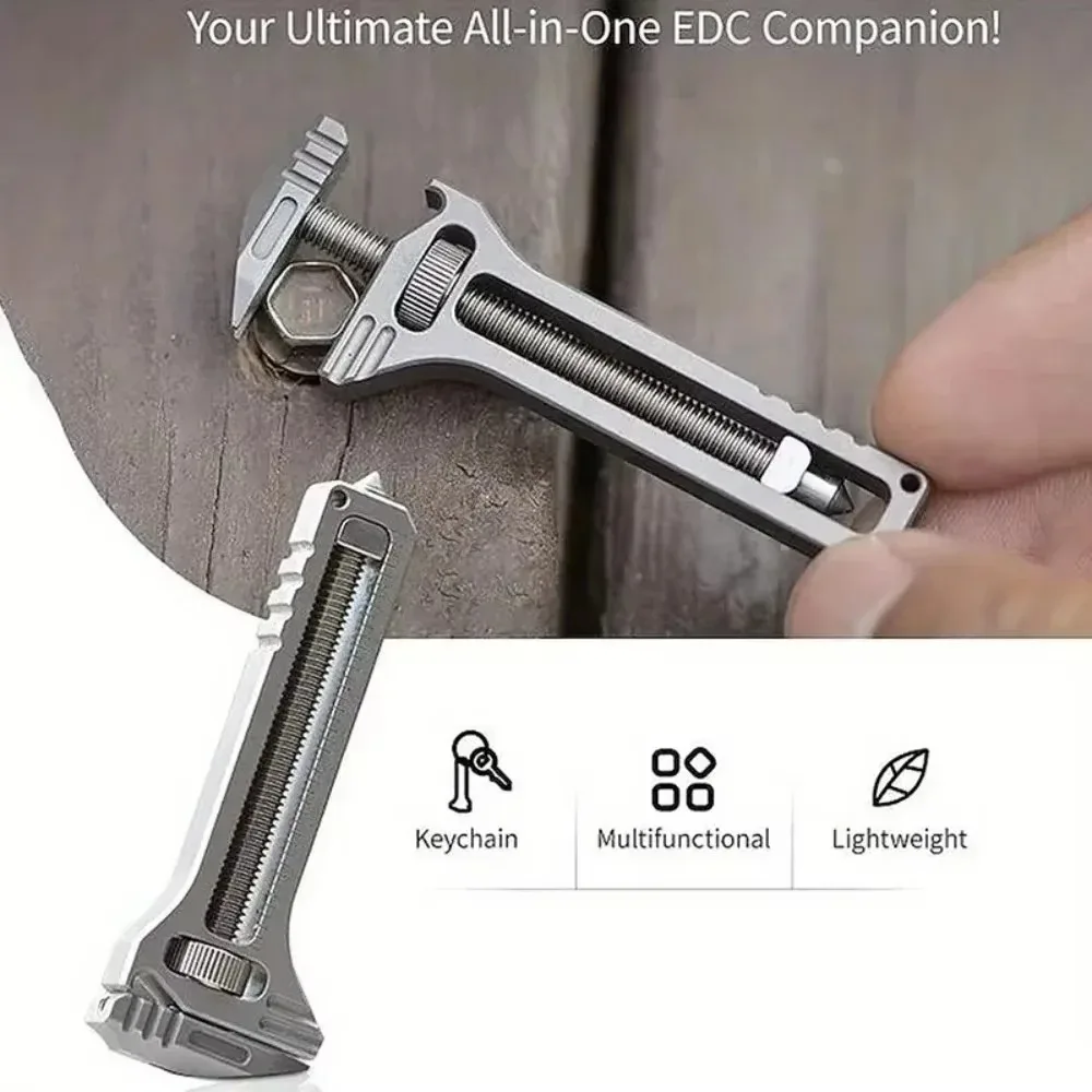 1PC EDC 컴팩트 멀티툴 키체인 포켓 나이프 드라이버 세트 (캠핑, 생존, 야외 활동용)