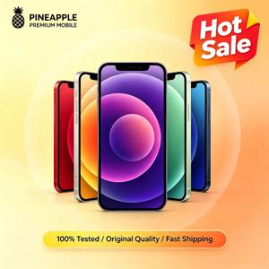 리퍼비시 애플 아이폰12 리퍼비시 98% 새것 언락 5G 휴대폰 6.1인치 듀얼 12MP 카메라 IOS Face ID 128GB 글로벌 버전