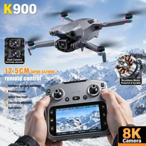 NEW K900 Max 드론 접이식 프레임 전문가용 컨트롤러 장거리 FPV 항공기 광학 흐름 포지셔닝 미니 드론 25km