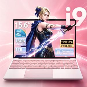 휴대용 컴퓨터 15.6인치 윈도우 11 프로 노트북 인텔 코어 I9-9900 32GB RAM 1TB SSD 오피스 게이머 학습용 노트북 컴퓨터 PC