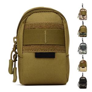전술용 미니 MOLLE 파우치, 컴팩트 유틸리티 EDC 배터리 담배 케이스 카드 슬롯 허리 가방 (사냥, 트레킹, 러닝, 캠핑용)