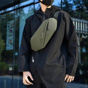 남성용 패셔너블한 가슴 가방 크로스바디 백 캐주얼 소형 백팩 라이트 벨벳 소재 브랜드 없음 등록 상표 없음