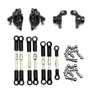 Wltoys 144001 144002 144010 124007 124016 124017 124019 타이로드 링키지 서보 링크 로드 스티어링 컵 세트 RC 자동차 예비 부품
