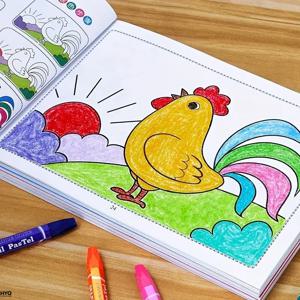 46페이지 어린이 그림 그리기 및 색칠하기 책 - 창의적 학습을 위한 교육용 미술 용품, 소년 소녀를 위한 선물, 중국어 V