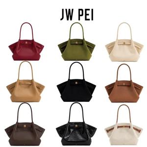 JWPEI 덤플링 백 핸드백 싱글 숄더 언더암 백 여성용 핸드백 통근 가죽 크로스바디 백