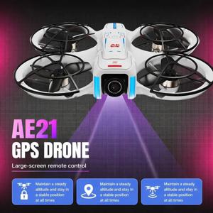 AE21 Max 드론 8K 전문가용 항공기 HD 듀얼 카메라 FPV 적외선 장애물 회피 광학 흐름 호버링 브러시리스 쿼드콥터 장난감