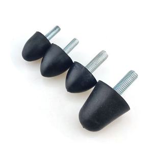 4Pcs M6 M8 수나사 콘 유형 고무 충격 흡수 장치 워터 드롭 충격 충돌 패드 댐퍼 방진 절연 마운트