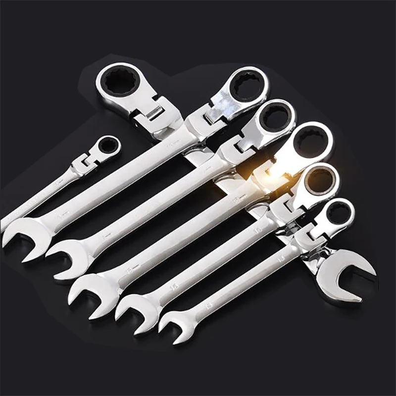 메트릭 플렉시블 래칫 렌치 콤비네이션 스패너, 6mm, 7mm, 8mm, 9mm, 10mm, 11mm, 12mm, 13mm, 14mm, 15mm, 16mm, 17mm, 18mm, 19mm, 20mm