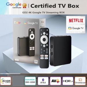 Dcolor GD2 Google 인증 GTV 4K 스마트 안드로이드 12 TV 박스, AV1 디코딩 2GB+32GB 메모리를 지원하는 S905Y4 칩 포함