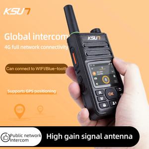 워키 토키 호환 Zello APP 4g Sim 카드 WiFi 네트워크 휴대 전화 라디오 장거리 전문 워키 토키 KSW-ZL18