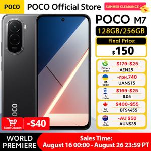 【월드 프리미어】POCO M7 글로벌 버전 스마트폰 Snapdragon 685 7000mAh 50MP 카메라 몰입형 6.9인치 FHD+ 디스플레이 33W 충전