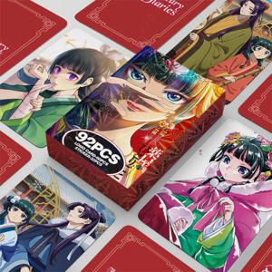 92PCS 애니메이션 스티커 약사의 일기 스티커 포토 카드 LOMO 카드 양면 컬러 인쇄 수집용 장난감 카드 선물