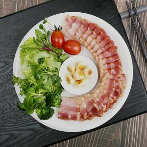 삼삼한 맛있는 훈제 삼겹살 바비큐 500g 2팩 총 1kg 냉동 과자 및 간식 제품