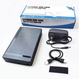 2.5인치 3.5인치 SATA-USB 3.0 하드 드라이브 인클로저 노트북 데스크탑 PC용 도구가 필요 없는 외장 HDD 케이스