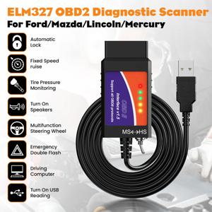 OBDMonster ELM327 OBD2 FORscan 코드 리더 USB V1.5 HS/MS CAN 스위치 포드 진단 스캐너 도구 특가 판매
