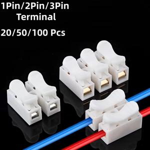 퀵 와이어 커넥터 1P 2P 3P 납땜 불필요 스프링 클램프 케이블 터미널 스크류리스 터미널 블록 (전자기기용)