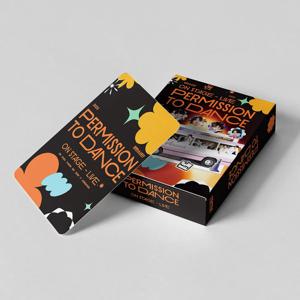 55개 한국 엔터테인먼트 남자 아이돌 미니 카드 PERMISSION TO DANCE 앨범 카드 LOMO 카드 팬 컬렉션 선물
