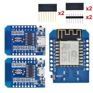 WeMos D1 미니 ESP8266 ESP-12F ESP12 모듈 WiFi 개발 보드 마이크로 USB 3.3V 기반 ESP-8266EX 11 디지털 핀 아두이노용
