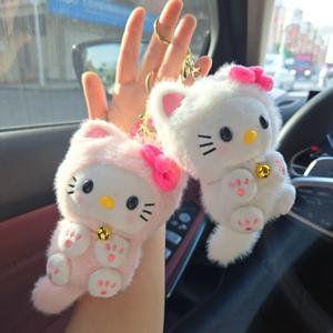 카와이 헬로키티 벨 고양이 펜던트, 고양이 장식 자동차 펜던트, 장식품, 귀여운 생일 선물