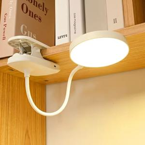 LED 테이블 램프 USB 충전식 접이식 클램프 스탠드 독서등 터치 3단계 밝기 조절 눈 보호 조명
