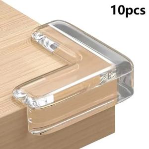 10PCS 투명한 충돌 방지 각도 PVC 패드 어린이 안전 코너 가드 아기 충돌 방지 보호대 테이블 코너