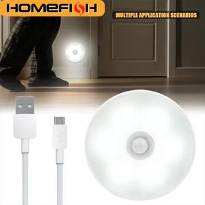 홈피쉬 모션센서 LED 야간 조명 USB 충전식 무선 옷장 램프 (주방 캐비닛, 옷장, 계단용)