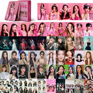 55종 K팝 앨범 로모 카드 세트 HD 인쇄 엽서 포토 카드 수집품 팬룸 장식