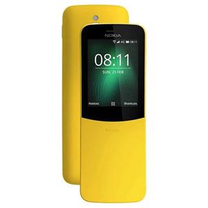 노키아 8110 4G 중고 바나나폰 2.4인치 2SIM WIFI 2MP KaiOS 1500mAh GPS 4GB+512MB 2018년형 노키아 슬라이드 디자인 폰 언락