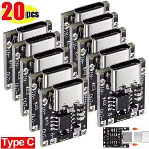 1-20Pcs TP4056 3.7V 리튬 배터리 충전 방전 보드(보호 기능 포함) Type-C USB Type C 리튬 이온 배터리 충전 보드