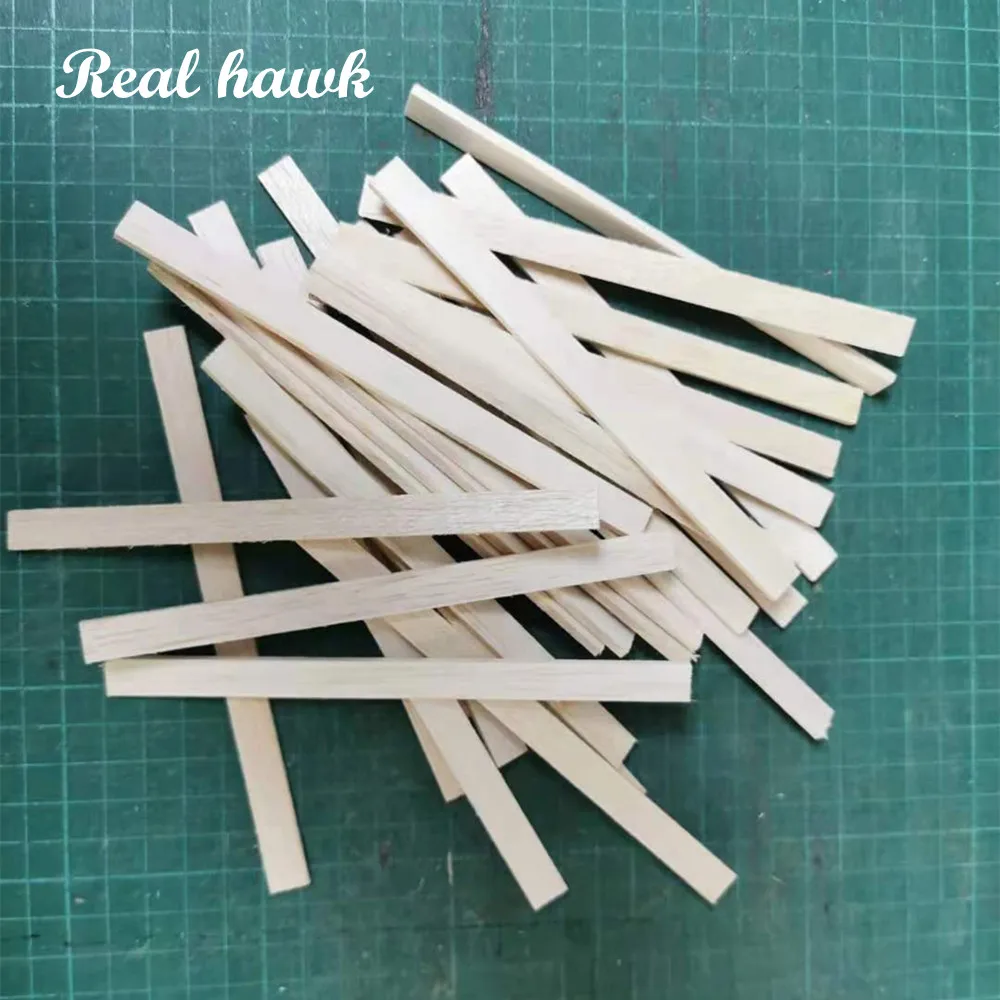 직사각형 천연 발사 나무 스틱, 목공예 플랫 다월, 아이 모델 제작, DIY 공예, 홈 웨딩 파티 장식, 150x10mm