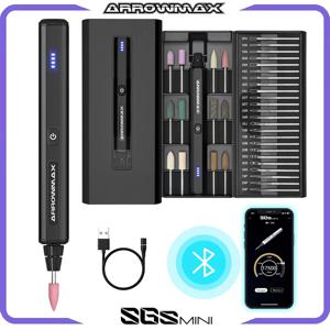 ARROWMAX 로타리 도구 전기 조각 펜 연마 공예 용 미니 그라인더 조각 조각 그라인드 샌드 폴란드어 홈 DIY SGS 미니