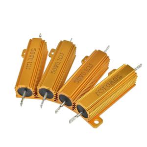 RX24 50W 알루미늄 전원 금속 쉘 케이스 권선 저항기 3.3 4 4.7 5 6 7 8 9 10 12 15 18 20 22 25 30 33 40 47 50 51 60 R 옴