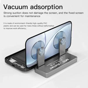 MaAnt Aidt 거대한 안정성 지원 화면 iPhone 수리 도구용 강력한 고정 흡입 컵이 있는 측면 장착형 클램핑 고정 장치