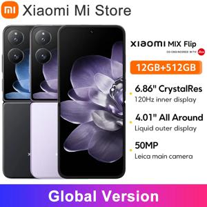 글로벌 버전 샤오미 MIX 플립 스냅드래곤 8 Gen 3 라이카 50MP 카메라 하이퍼 충전기 6.86인치 120Hz 디스플레이 67W 12GB 512GB