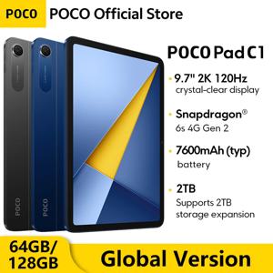 글로벌 버전 POCO Pad C1 태블릿 스냅드래곤 ®   6s 4G 2세대 모바일 플랫폼 9.7인치 2K 120Hz 디스플레이 8MP 7600mAh Wi-Fi