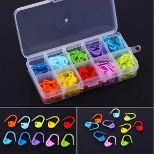 100/120Pcs 다채로운 플라스틱 뜨개질 크로 셰 뜨개질 잠금 마커 크로 셰 뜨개질 래치 뜨개질 도구 바늘 클립 후크 바느질 도구