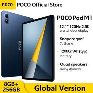 포코 패드 M1 글로벌 버전 태블릿 스냅드래곤 7s Gen 4 12.1인치 120Hz 2.5K 디스플레이 12000mAh 33W 고속 충전 패드 PC