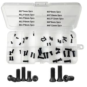 50pcs 커터 아버 나사 10개 CNC 터닝 도구/플러그인용 합금강 톡스 나사 M2 M2.2 M2.5 M3 M3.5 M4