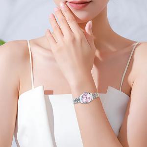 SUNMATE 정품 여성용 시계, 세련되고 심플한 시계, 버터플라이 버클 쿼츠 시계, 럭셔리 여성용 시계